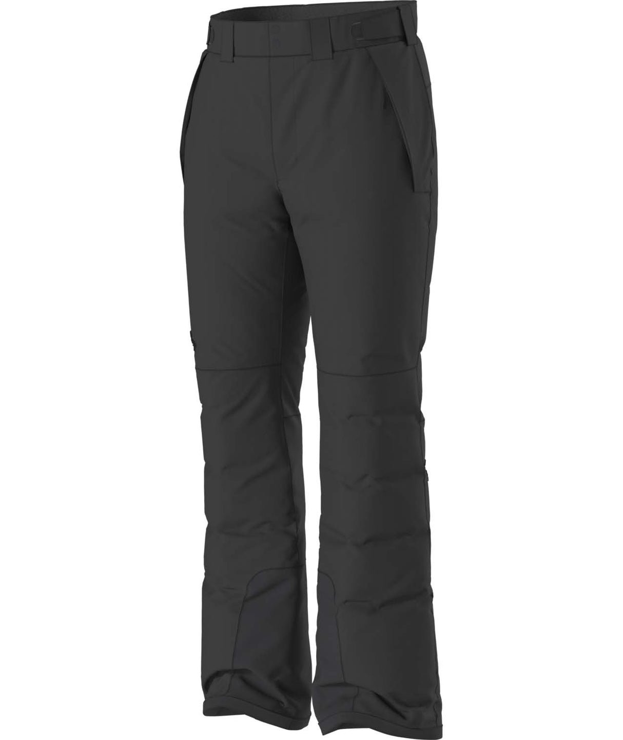 MDescenditPant-Black snow pants on a white background