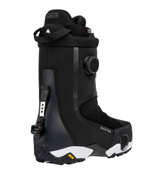 MHighshotXWideStepOnSnowboardBoots-Black snowboard boot with visible branding on a white background