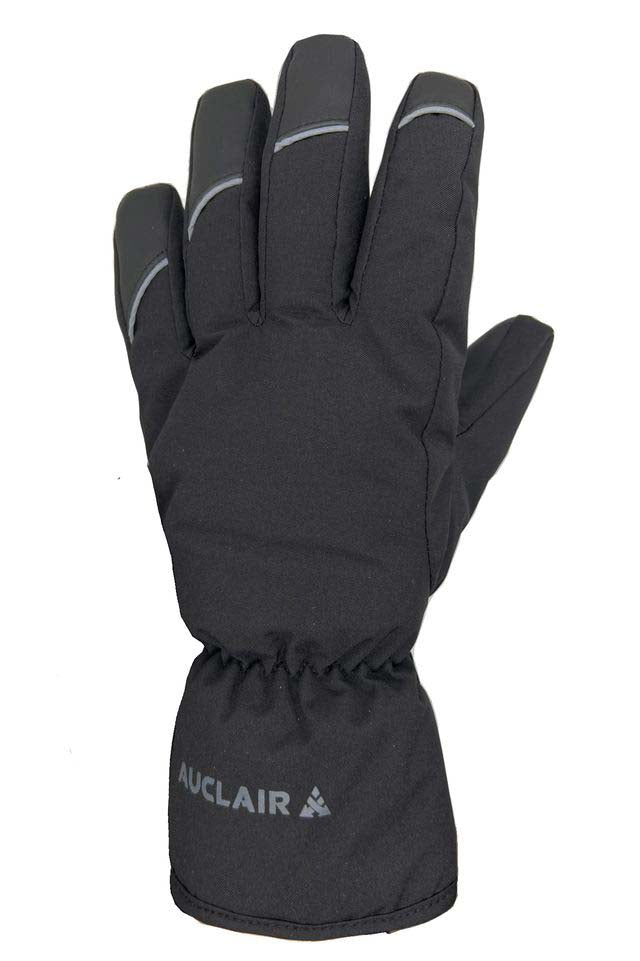 MHorizon2.0Glove-Black glove with visible branding on a white background