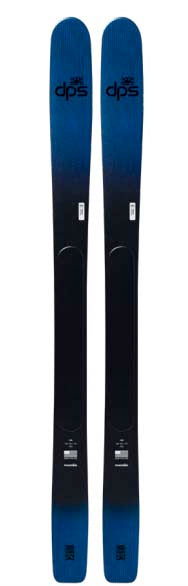 MKaizen100- Blue and black ski on a white background