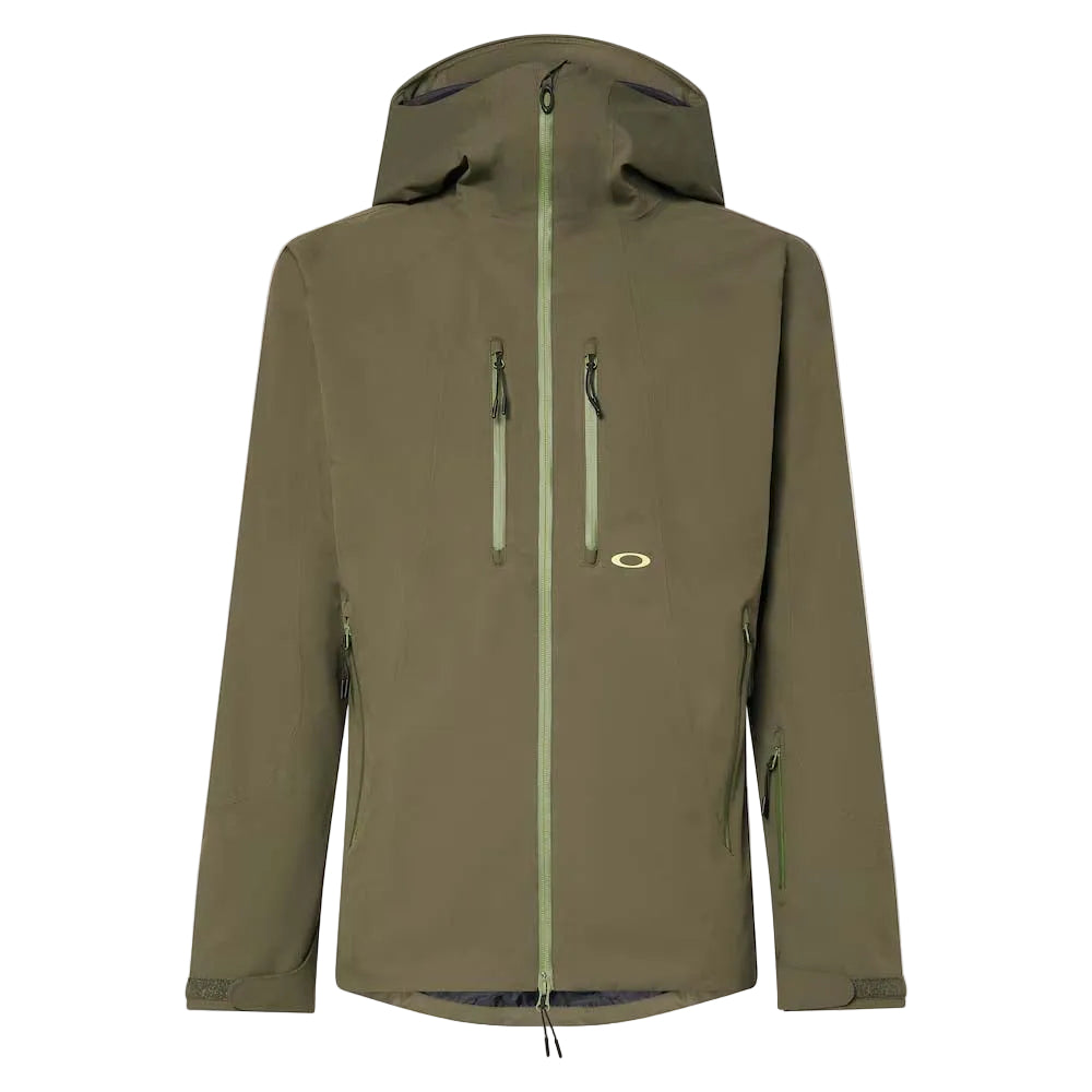 MKendallRCShellJacket2.0-Green jacket with a hood on a white background