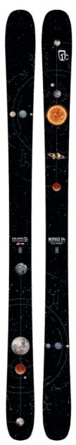MNomad94- Black ski with a space graphic on a white background