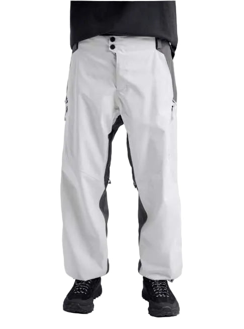 MReserve2LRelaxedPants-Gray pants with black accents on a white background