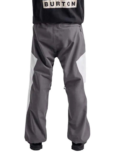 MReserve2LRelaxedPants-Gray pants with black accents on a white background