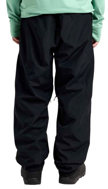 MReserve2LRelaxedPants-Black pants with a brand logo on a white background