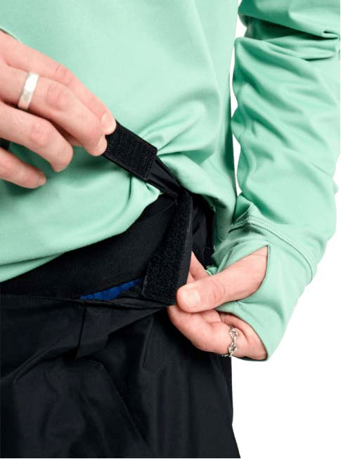 MReserve2LRelaxedPants-Black pants with a brand logo on a white background