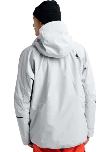 MReserveGORE-TEX2LInsulatedJacket-Light gray jacket with black zippers on a white background
