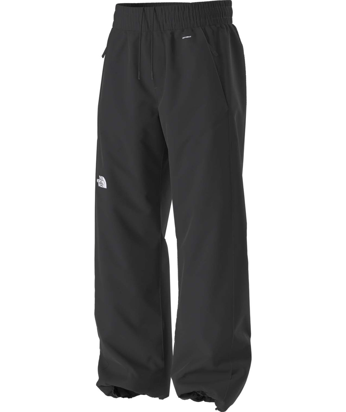 MSliderPant-Black pants with a brand logo on a white background
