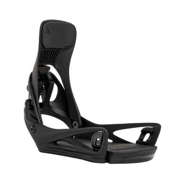 MStepOnCartelXSnowboardBindings-Black snowboard binding on a white background