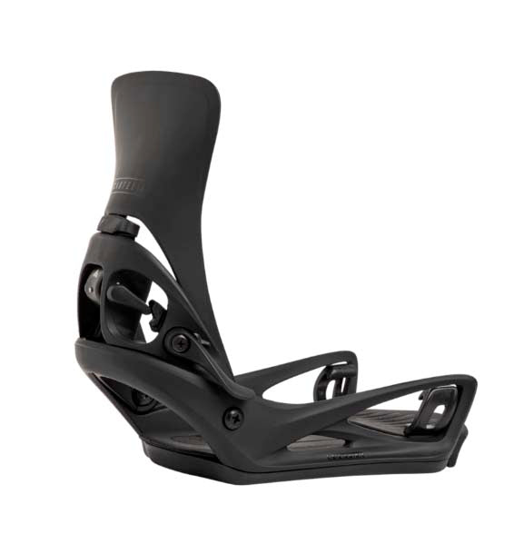 MStepOnCartelXSnowboardBindings-Black snowboard binding on a white background