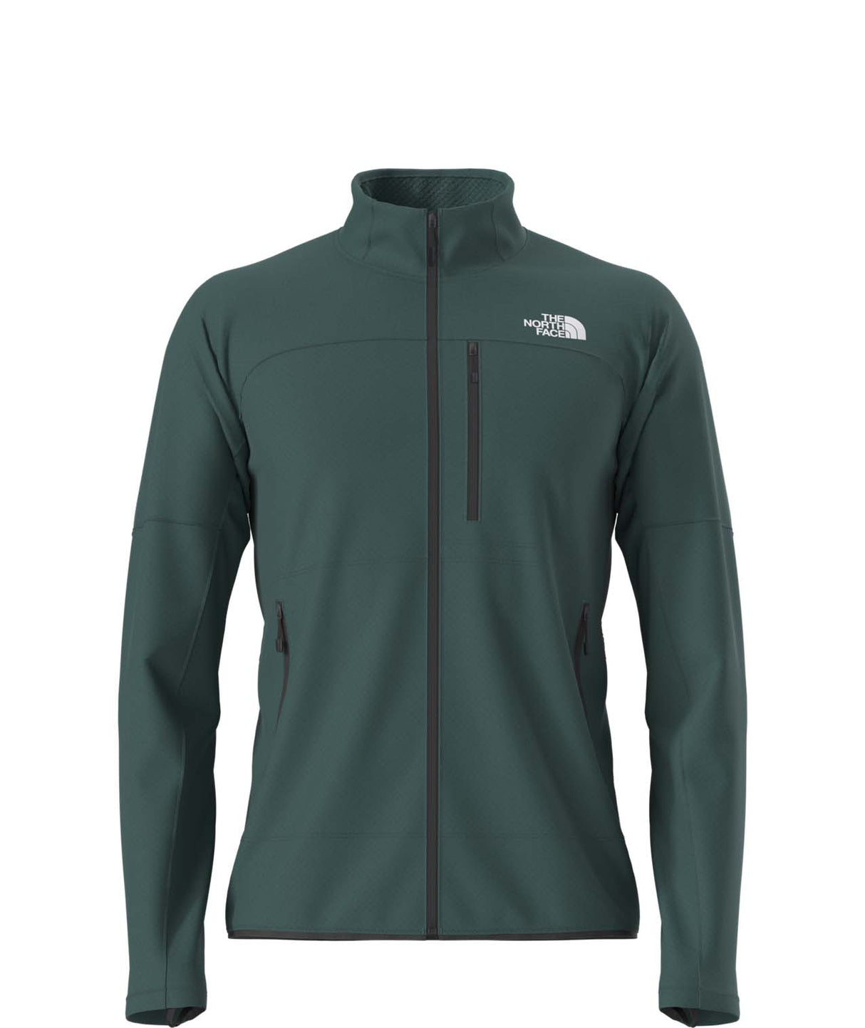 MSummitFUTUREFLEECEFullZipJacket-Green jacket with a brand logo on a white background