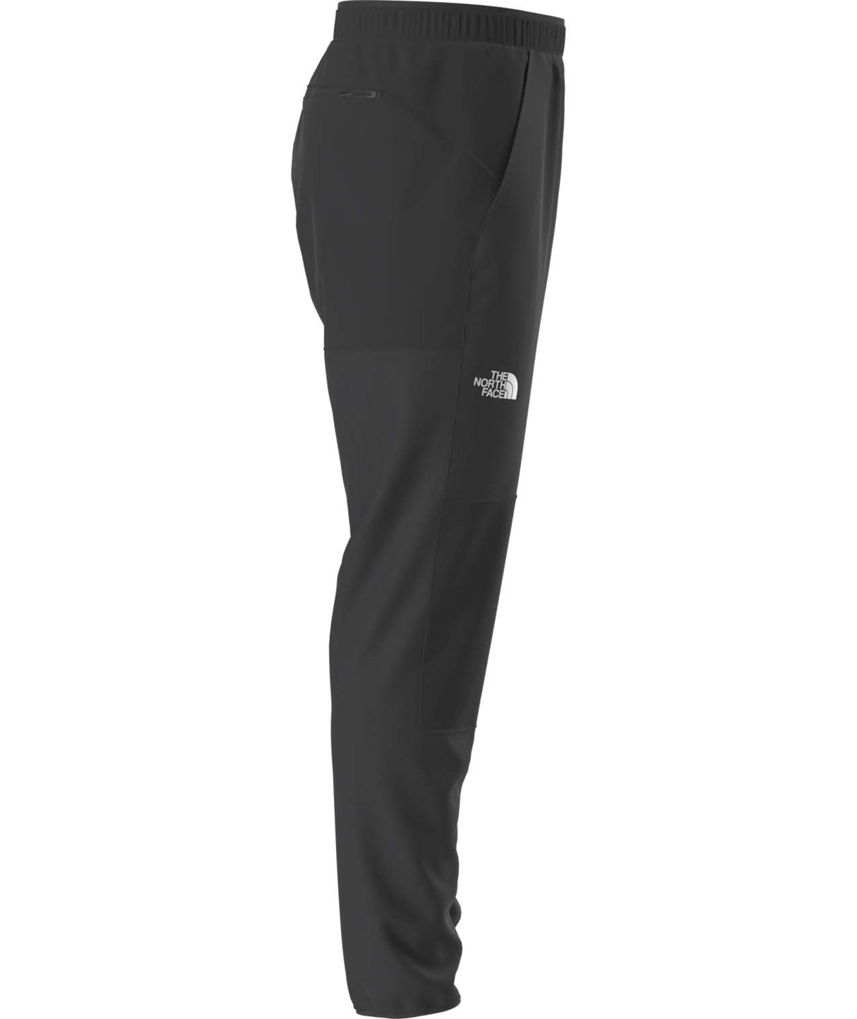 MSummitFUTUREFLEECEPant-Black pants with a brand logo on a white background