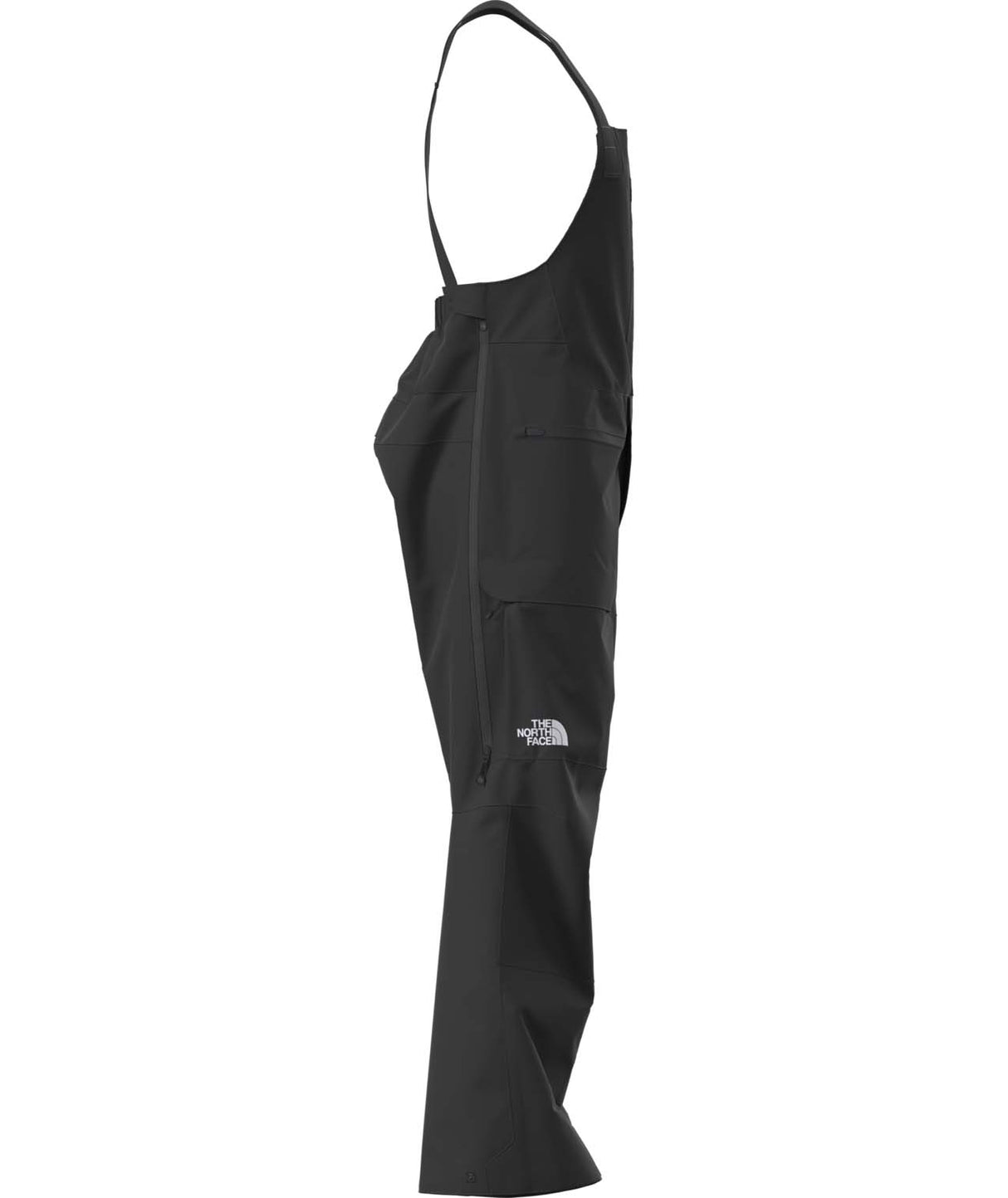 MSummitVerbierGTXBib-Black bib overalls with suspenders on a white background