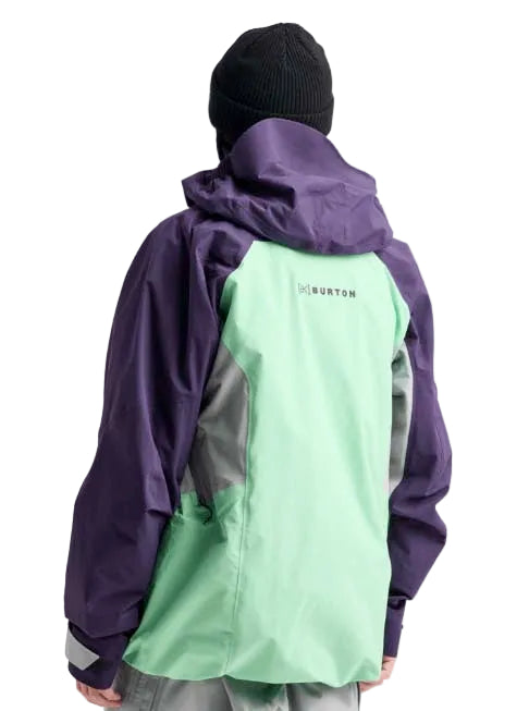 M_ak_SwashSyntheticInsulatedGORE-TEX2LJacket-Multicolored jacket with purple, gray, and green sections on a white background