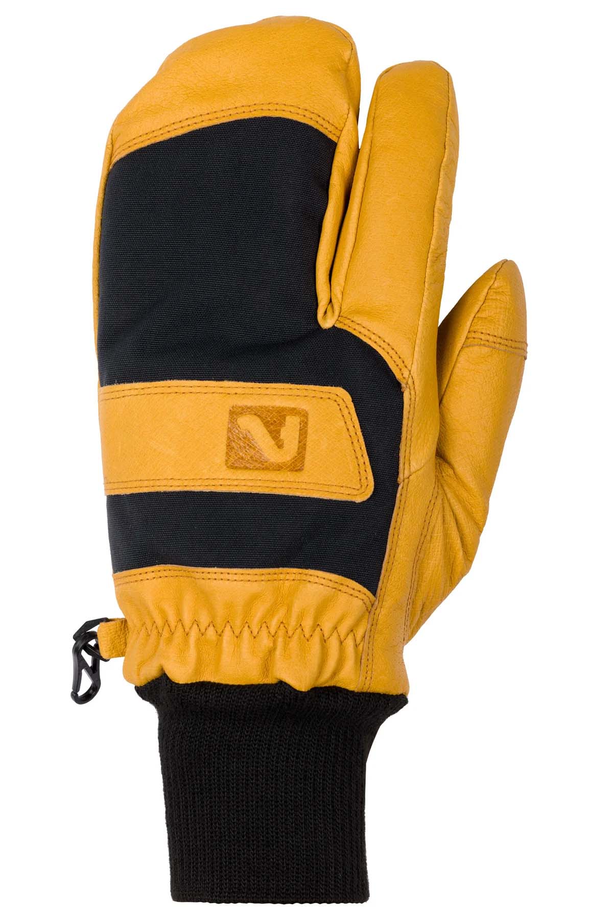 MaineLineGlove-Yellow and black glove with a visible brand logo on a white background