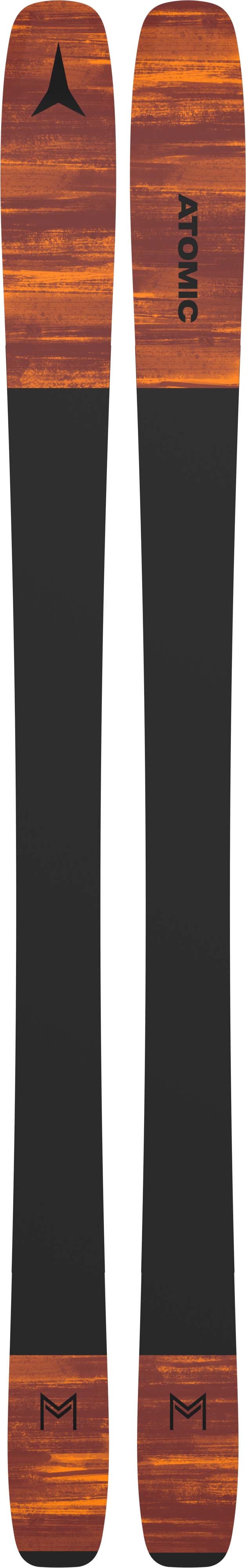 Maven88CTI- Black and orange base of the ski on a white background