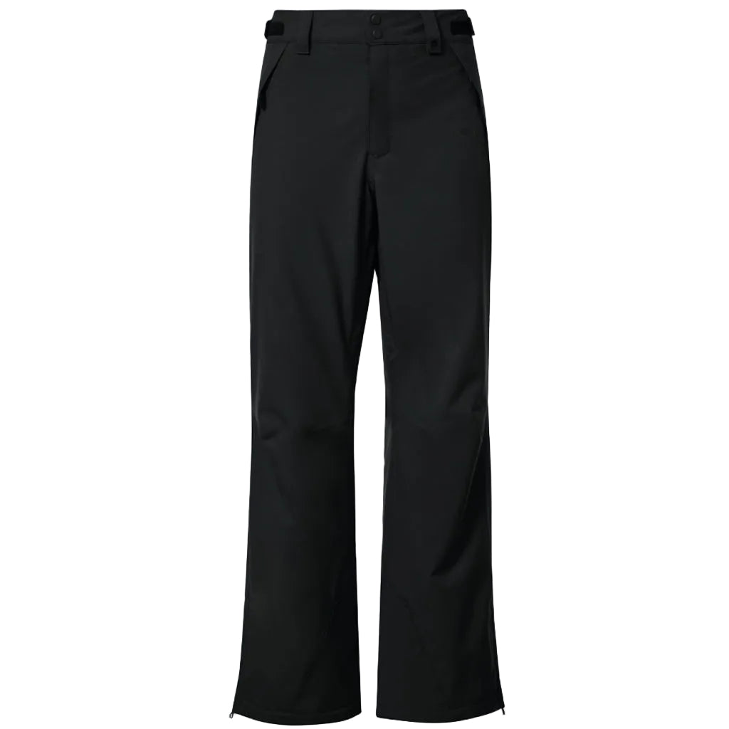 MensBestCedarBlackout-A pair of black Oakley Best Cedar RC insulated pants for men, displayed against a white background.