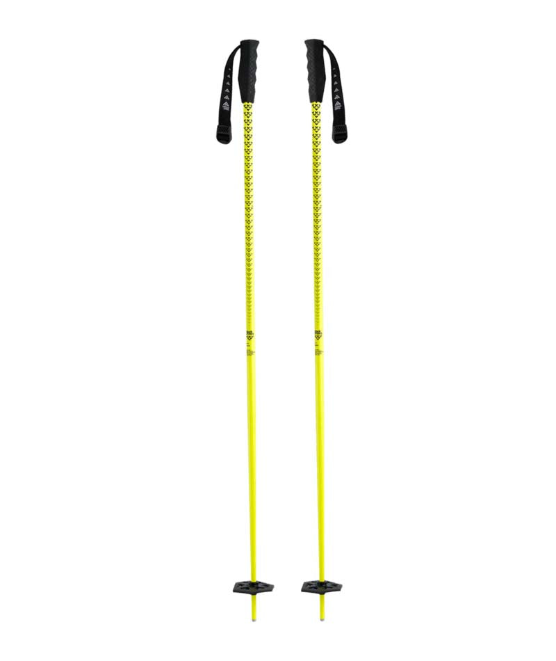 MetaPole-Yellow and black ski poles shown on a white background