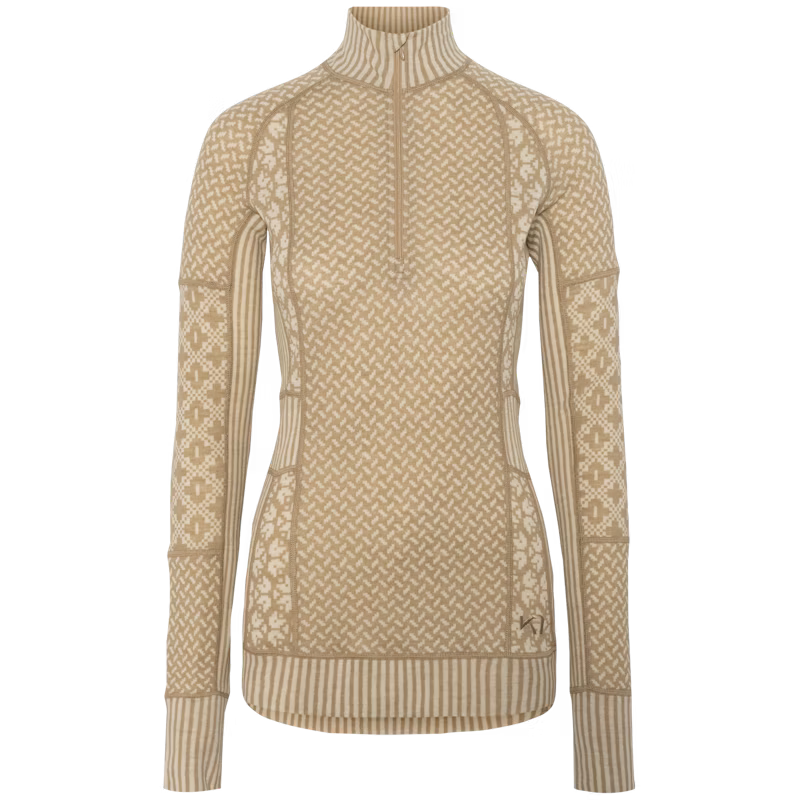 Kari Traa Smekker Half-Zip 100% Merino Wool Baselayer Top 2026