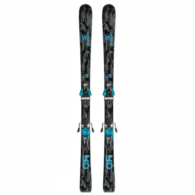 MonteroAR- Black and blue ski on a white background