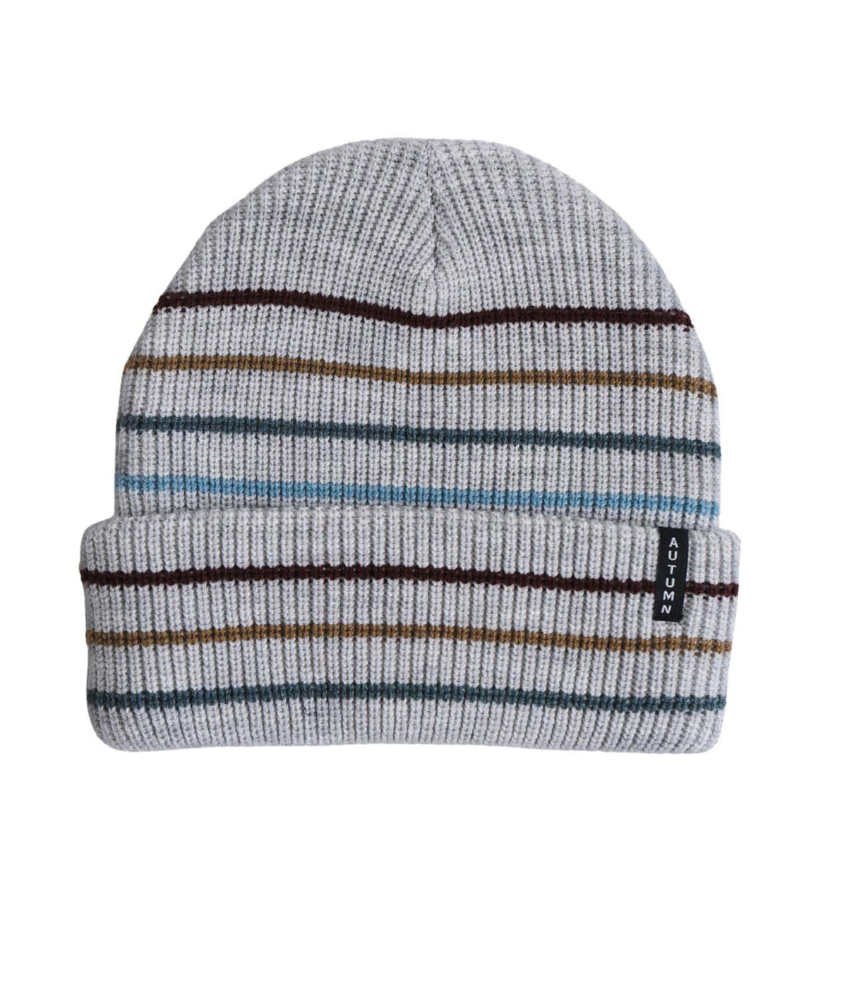 MultiStripe- Beanie on a white background
