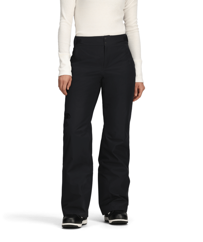 W Descendit Pant-Person wearing black pants on a transparent background
