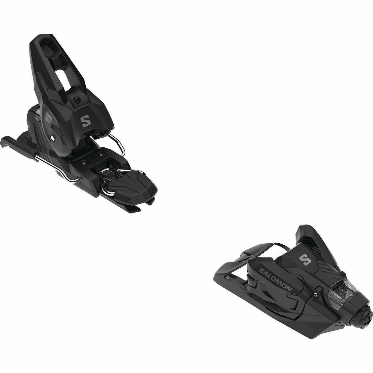 NSTRIVE10GW-Black ski binding on a white background