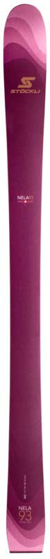 Nela93- Pink ski on a white background