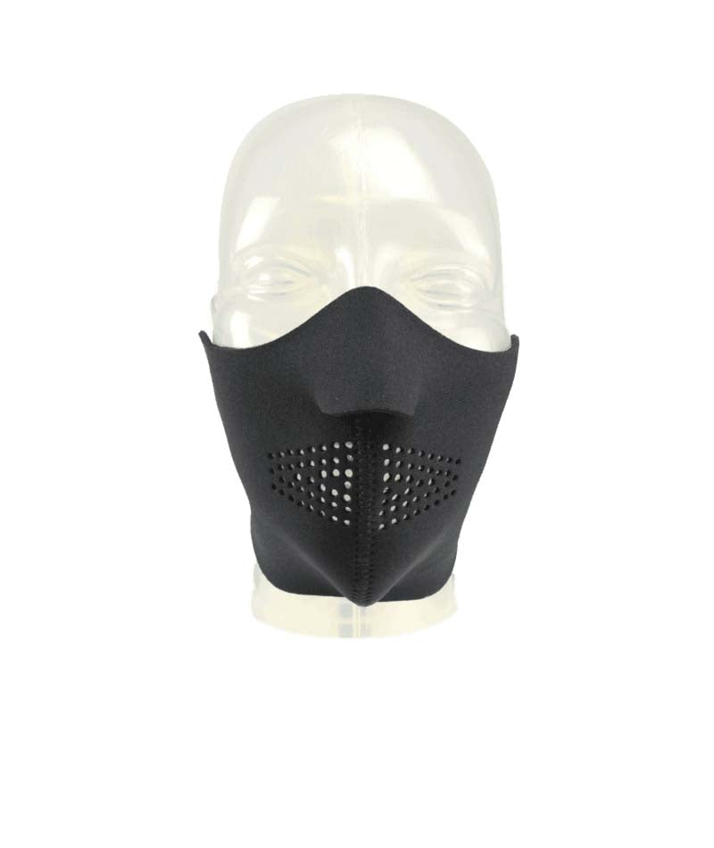 NeofleeceComfortMasque- Black face mask shown on a white background