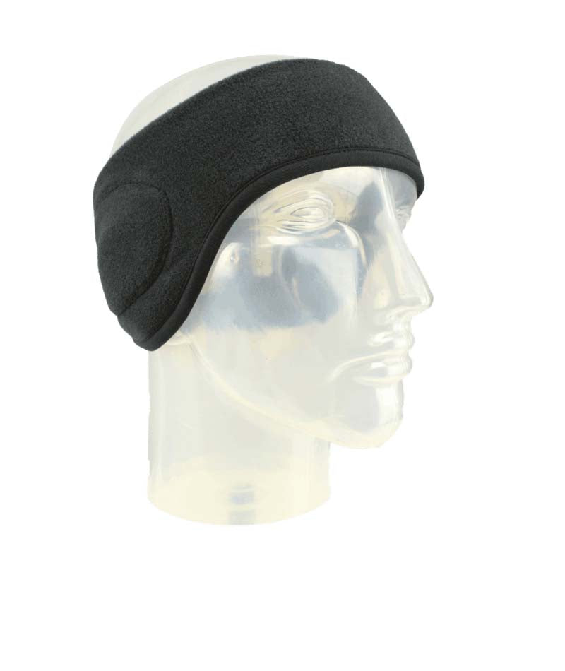 NeofleeceHeadband- Black headband shown on a white background