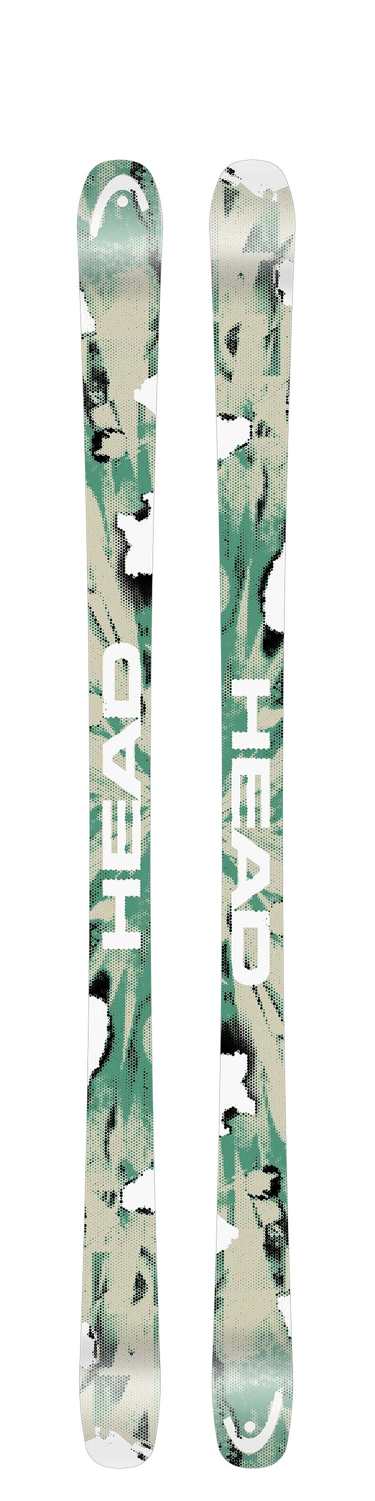 Oblivion79- Two skis with a pattern on a white background