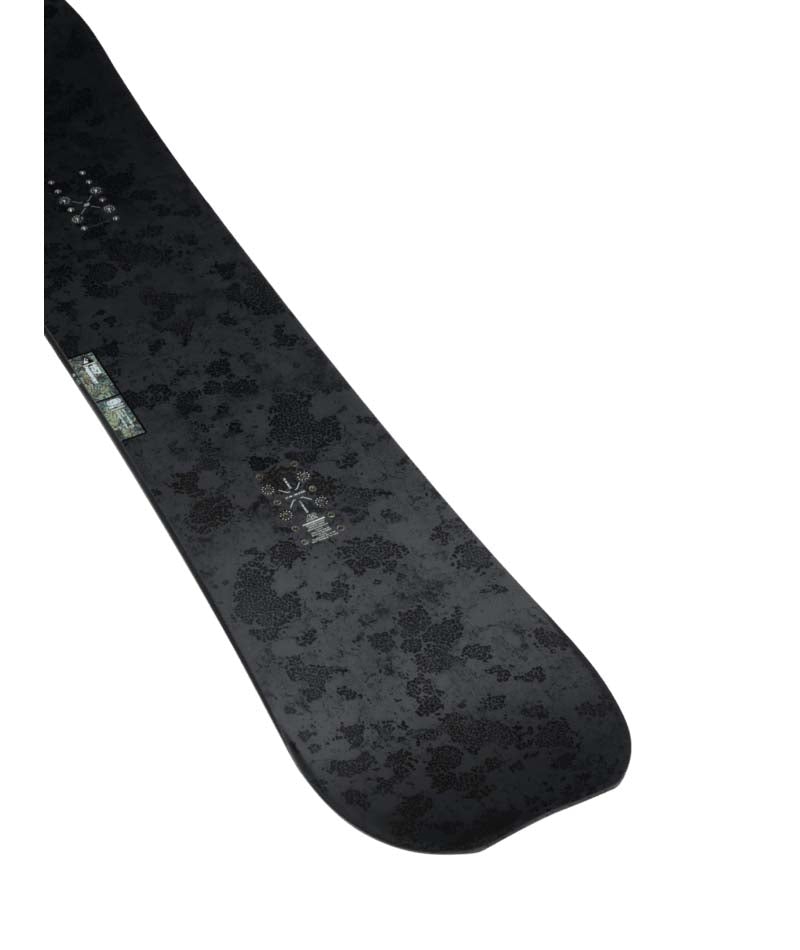 Passport- Black multicolored snowboard on a white background