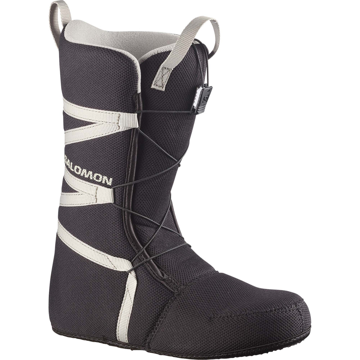 PearlBOA- Black snowboard boot shown on a white background