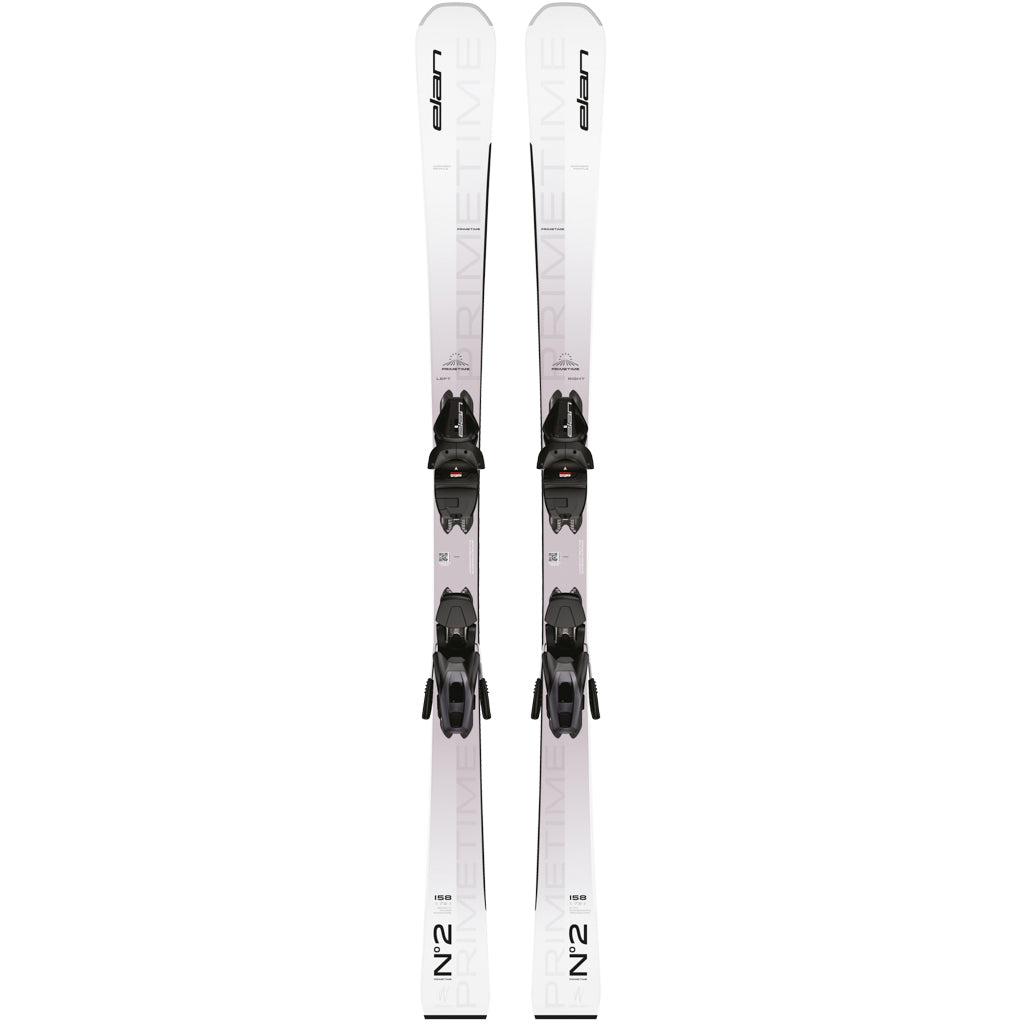 Elan Primetime No 2 W White PS (EL 9.0 System Bindings) Womens Skis 2025