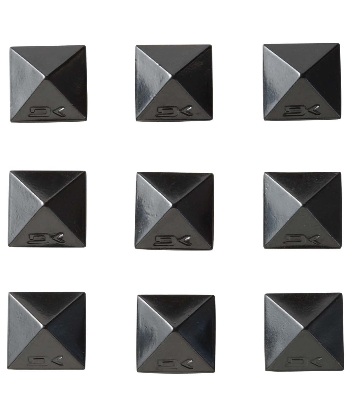 PyramidStuds-Black stomp pad on a white background
