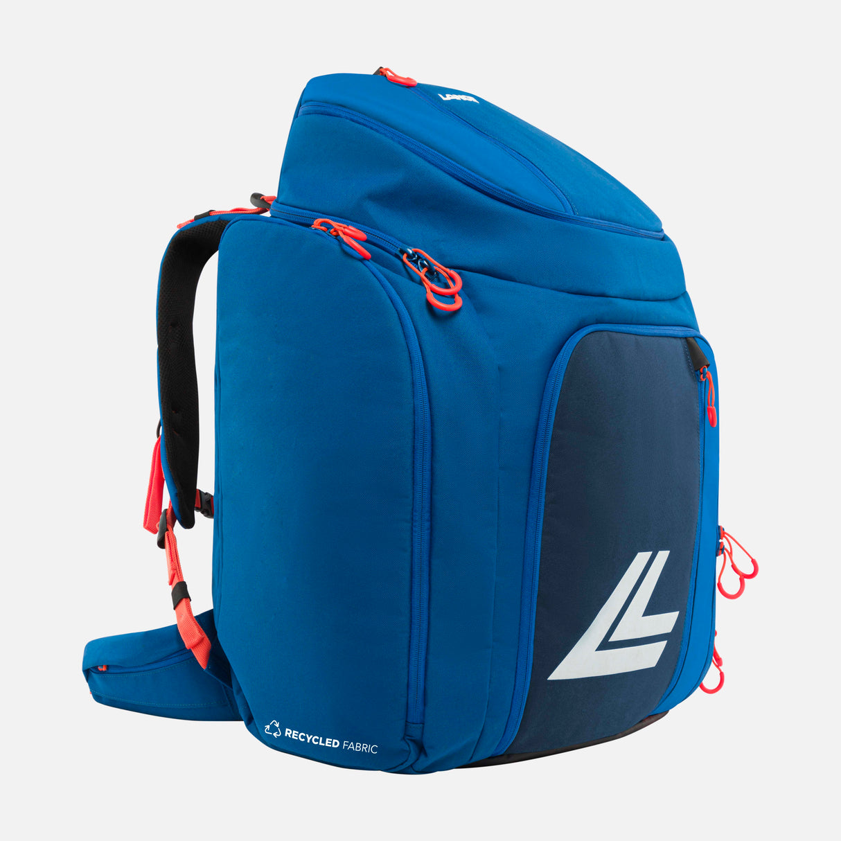RacerBag- Blue and orange bag on a white background