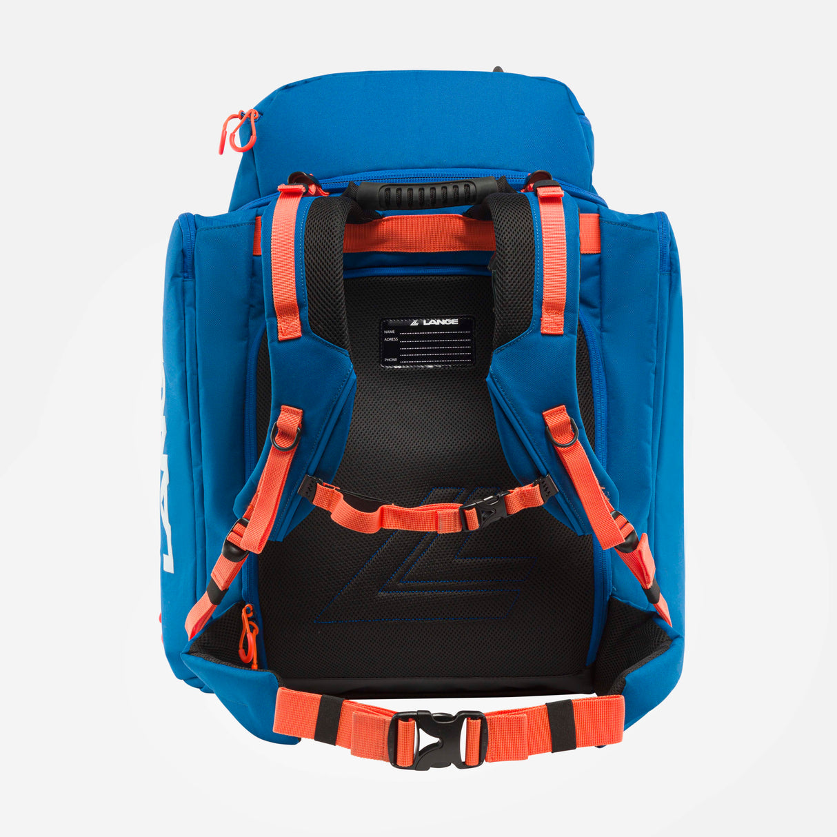 RacerBag- Blue and orange bag on a white background