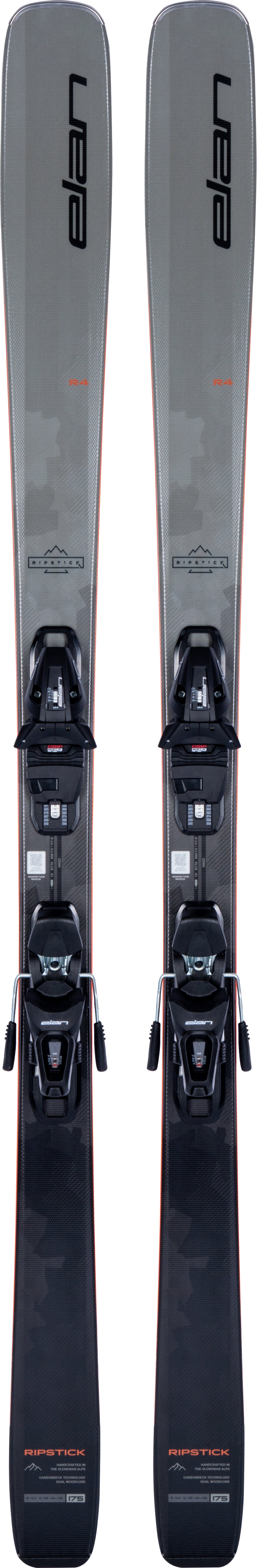 RipstickR4EL10GW- Grey and black ski on white background