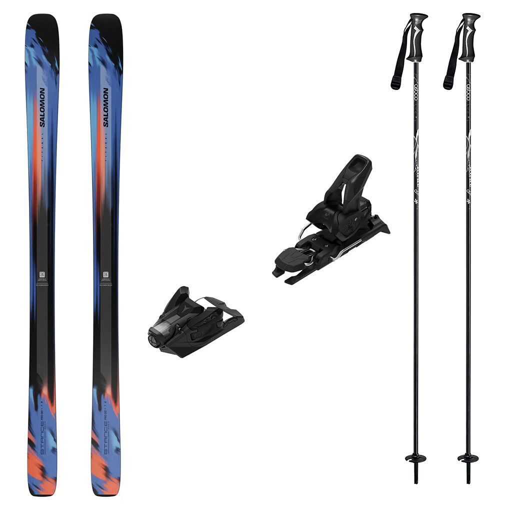 Salomon Stance Pro 90 Skis 2027 with Strive 12 Bindings Ski Package