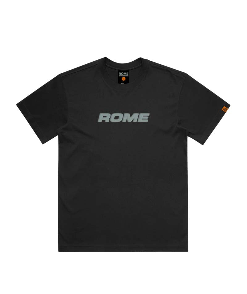ShortSleeveT-Shirt- Black t-shirt on a white background