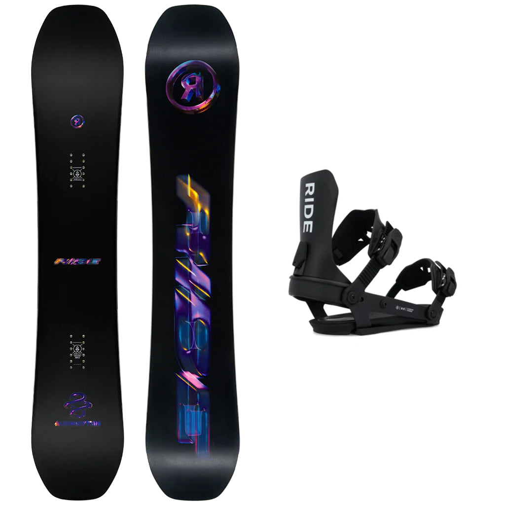 Ride Algorythm Snowboard 2026 with Ride A-6 Bindings Snowboard Package