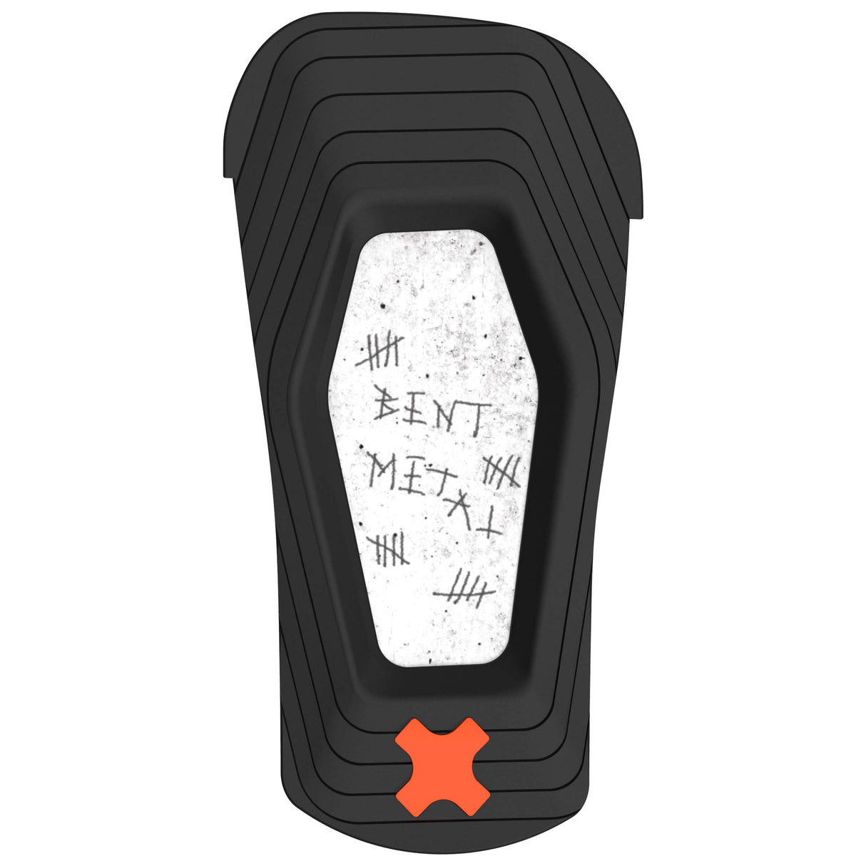 T-Zero-Black and orange snowboard binding on a white background