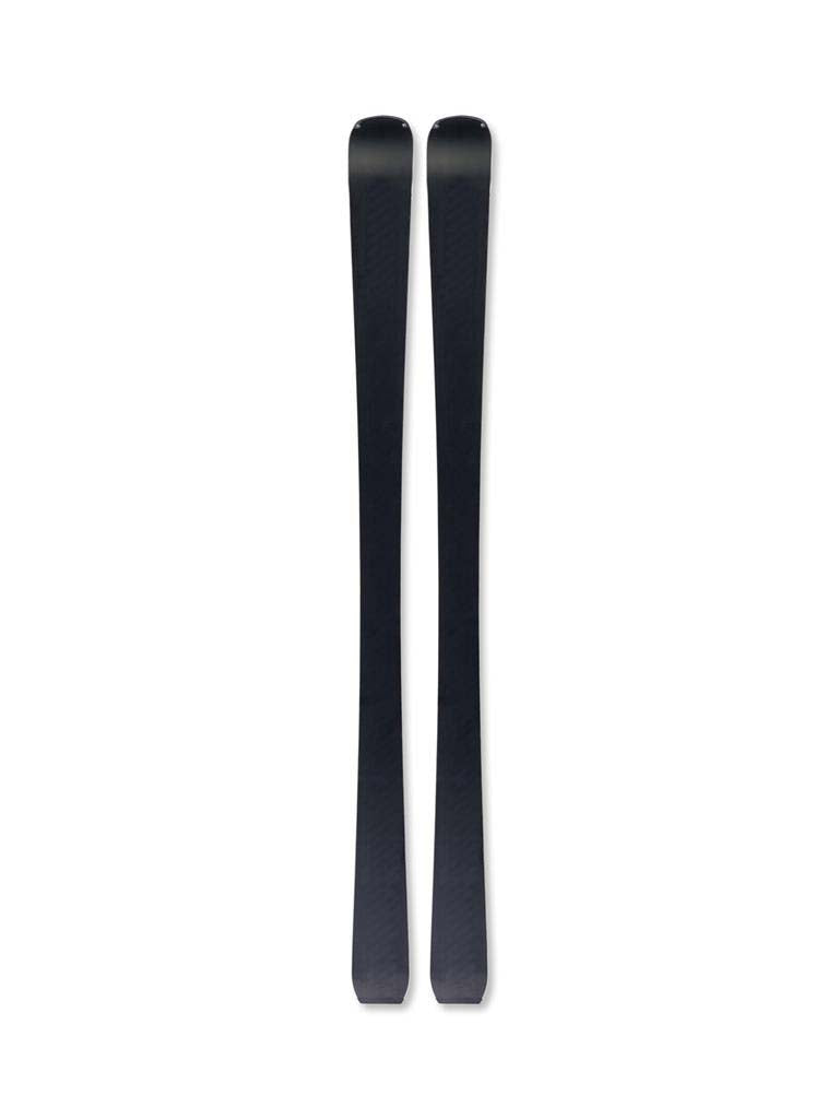 THECURVGT80_RSW11PR- A single ski shown vertically against a plain white background, with a dark gray body and bright orange branding and graphics. The visible text includes 'THECURV' prominently and 'GT80' near the base.