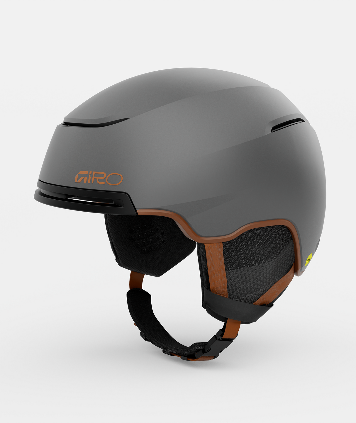 JacksonMIPS-Gray helmet with brown accents on a white background