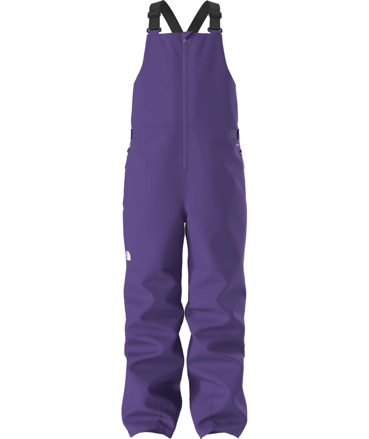 TeenFreedomInsulatedBib-Purple bib overalls on a white background