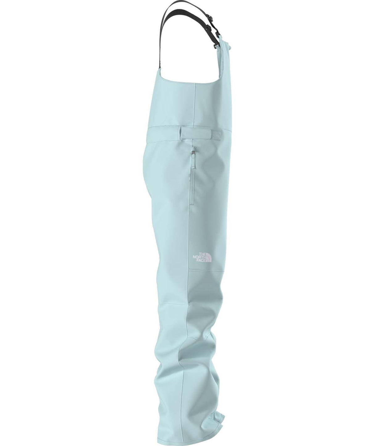 TeenFreedomInsulatedBib-Light blue bib overalls on a white background
