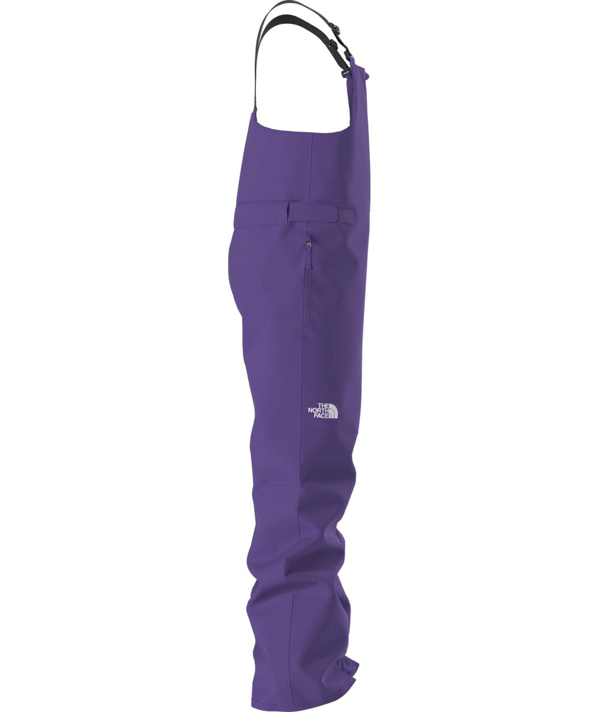 TeenFreedomInsulatedBib-Purple bib overalls on a white background