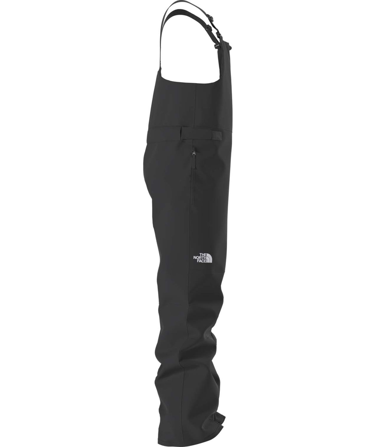TeenFreedomInsulatedBib-Black bib overalls on a white background