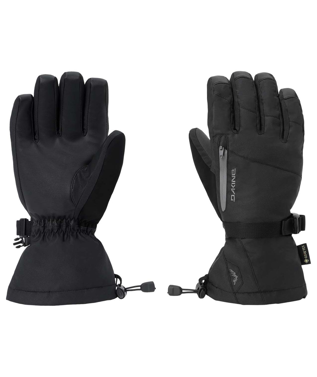 Titan2.0Gore-TexGlove-Pair of black gloves with brand logo on a white background