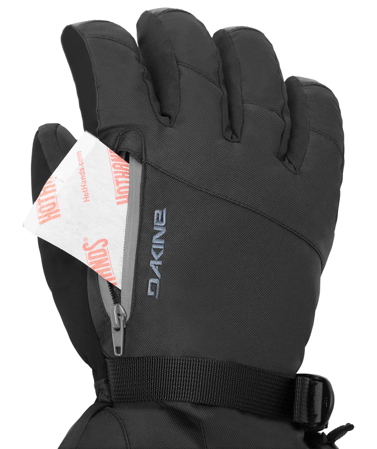 Titan2.0Gore-TexGlove-Pair of black gloves with brand logo on a white background